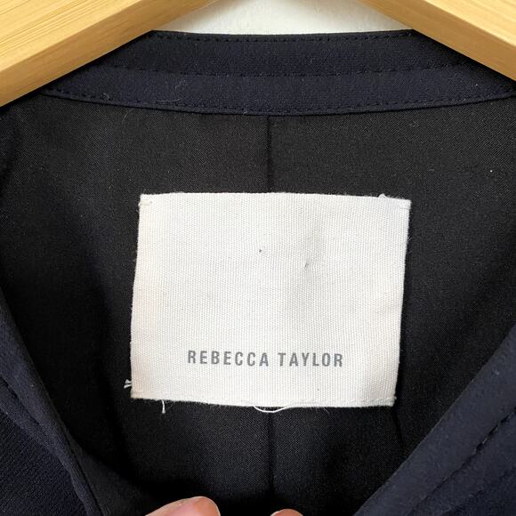 Rebecca Taylor Ava Zipper Front Peplum Jacket - Picture 5 of 8